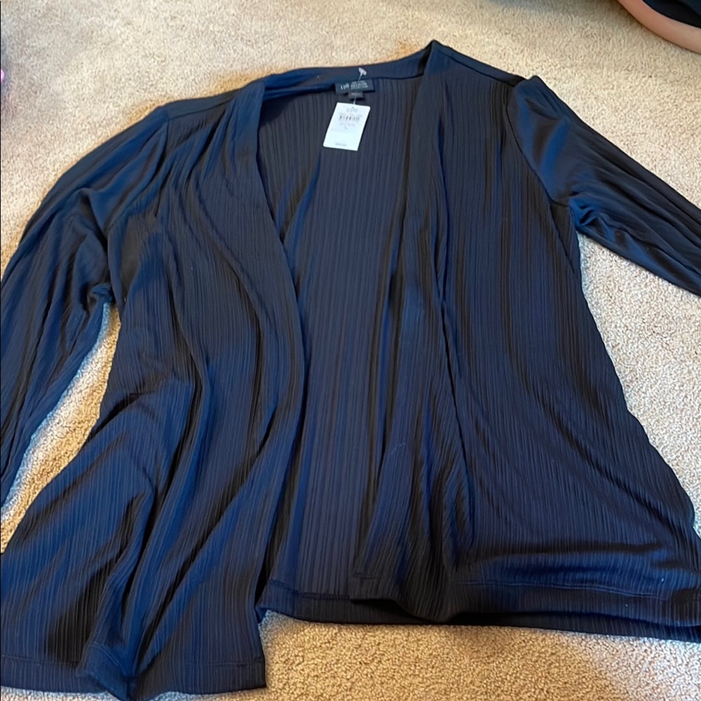 Blue Open Front Cardigan